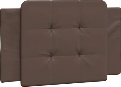 Produktbild von vidaXL Kopfteil-Kissen "Zadar" Braun 90 cm Kunstleder
