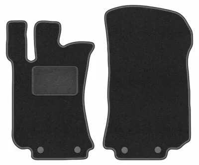 Immagine prodotto di Tappetini anteriori in moquette per Mercedes R251 / V251 2005-2013 (7 posti) – 2 pezzi, grigio grafite, su misura – Wielganizator LUX