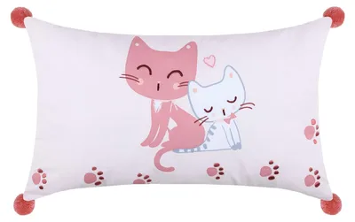 Image de Coussin pompons Zoeline le chat