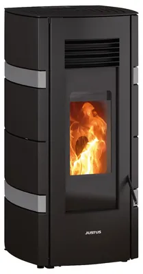 Produktbild von Justus | Pelletofen | Sia | 2,4 - 8 kW | conStone Betongrau