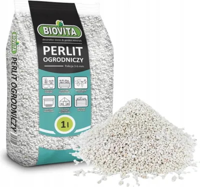 Produktbild von Perlit 1L - 3-6mm - Natürlicher Zusatz - Luftdurchlässig - Wasserhaltend - Drenaagehilfe