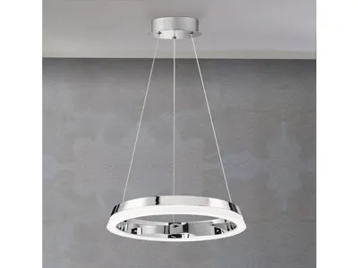 Produktbild von Dimmbare LED Pendelleuchte 40cm mit Fernbedienung, Hängelampe rund Lichtfarbe