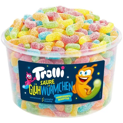 Produktbild von Trolli Glühwürmchen kyselé ovocné žvýkačky Glühwürmchen 1050g