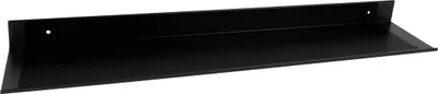 Produktbild von QUVIO Wandregal - Wandregal - Regal - Wandregal - Wandregal - Schwebend - Industriell - Metall - Schwarz - 60 cm