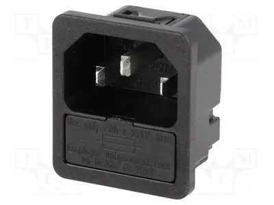 Produktbild von 1x Steckverbinder: zur AC-Stromversorgung 10A 6200.4320 Anschlüsse männlich Buchse