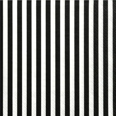 Produktbild von Serwetki Paski czarne 33x33cm 20szt