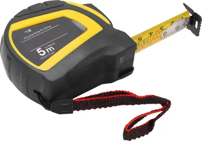 Imagen del producto de Cinta métrica de acero con bloqueo automático, alta precisión, de doble cara, herramienta de medición para carpintería, 5 metros x 1.8 cm