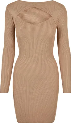 Produktbild von Urban Classics Damen-Strickkleid Vopu beige XS