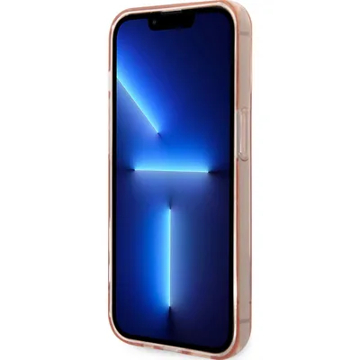 Produktbild von GUESS Hard Cover Translucent Transparent Pink, für iPhone 14 Pro Max, GUHCP14XHGCOP