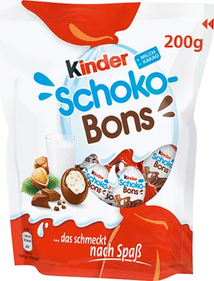 Image de Chocolats pour enfants fourrés à la crème au lait, emballés individuellement, 200 g