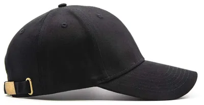Produktbild von Baseball Cap Uni Verstellbar Waschbar Baumwolle Schwarz