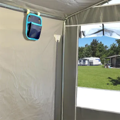 Produktbild von Hängeaufbewahung 1 Fach 20x20cm blau UV-beständig faltbar Wohnmobil Caravan
