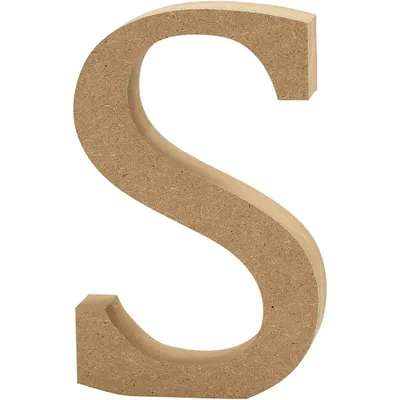 Produktbild von Buchstabe, S, H: 8 cm, Stärke: 1,5 cm, 1 Stck.