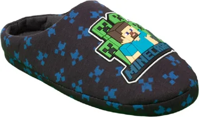 Produktbild von Minecraft - Jungen Hausschuhe NS6634 (33 EU) (Marineblau)