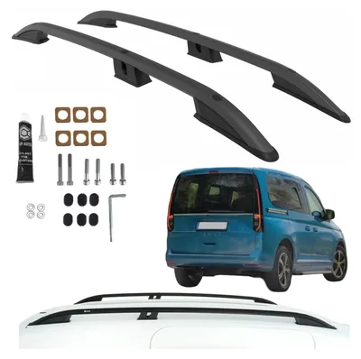 Produktbild von Dachreling VOLKSWAGEN CADDY FORD TRANSIT CONNECT KURZ 2020- SCHWARZ
