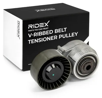 Produktbild von RIDEX 310T0257 Spannrolle Keilrippenriemen 80mm passend für MERCEDES-BENZ Stufenheck (W124) SL (R129) E-Klasse Limousine (W124) S-Klasse Limousine