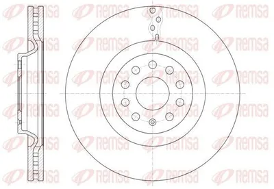 Produktbild von 2x REMSA Bremsscheibe 61485.10 vorne für VW Passat Variant (365) TIGUAN (AD1)