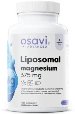 Imagen del producto de Magnesio liposomado 375 mg – 60 cápsulas – Citrato de magnesio con Liposovit® – Osavi