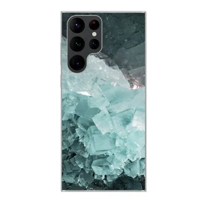 Produktbild von MuchoWow® Handyhülle Schutzhülle Hülle für Samsung Galaxy S22 Ultra Naturstein - Kristalle - Luxus Silikon Softcase Handy Hülle - Abbildung