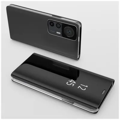 Produktbild von Mirror Flip-Case für Xiaomi 13T / 13T Pro - Farbe: Schwarz - Modellkompatibilität: Für Xiaomi 12T / 12T Pro