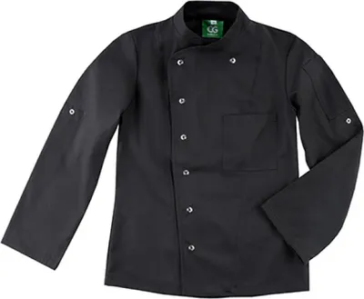 Produktbild von CG Workwear 03105-44 | LadiesŽ Chef Jacket Turin GreeNature bis 95 °C waschbar - Farbe: Black - Größe: 44