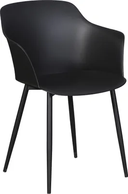 Produktbild von Gira 1 x Gartenstuhl, schwarz/schwarz.