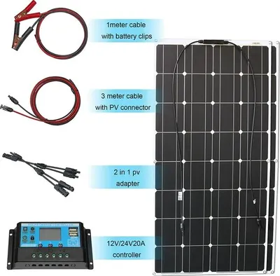 Produktbild von Flexible Solarmodul, 1000W, 12V/24V, 200W Solar Kit