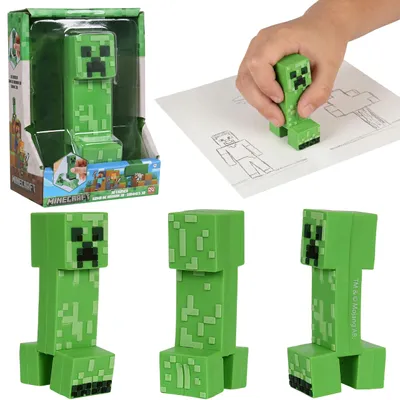 Produktbild von Minecraft Creeper Radiergummi für Kinder – 3D-Radiergummi für Gamer, 8 cm