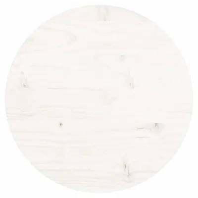 Produktbild von vidaXL Tischplatte Rund Weiß Ø30x3 cm Massivholz Kiefer
