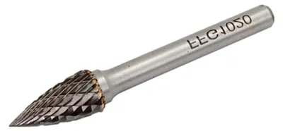 Produktbild von Wolframkarbid Frässtift - 6mm Schaft - 10x20x60mm - konisch - Hartmetall Fräser