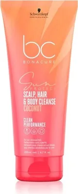 Immagine prodotto di Schwarzkopf BC Sun Protect Detergente per cuoio capelluto, capelli e corpo 200ml - Shampoo solare 3 in 1