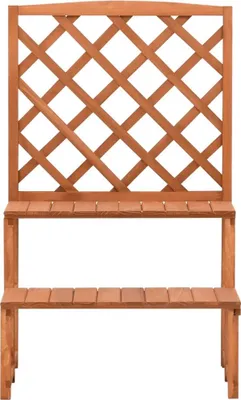 Obrázek produktu pro vidaXL Květinové schody s mříží 70x42x115 cm Masivní jedlové dřevo