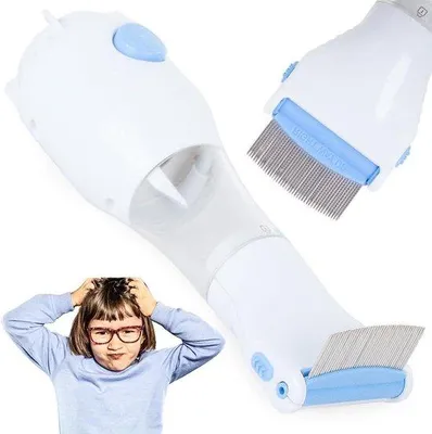 Obrázok produktu pre Elektrický hrebeň na vši s funkciou odsávania a filtrami