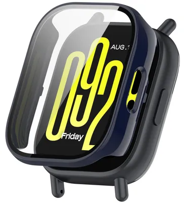 Produktbild von Für Xiaomi Redmi Watch 5 Lite Kunststoff PC Watch Hülle + Schutz Hart Glas Blau