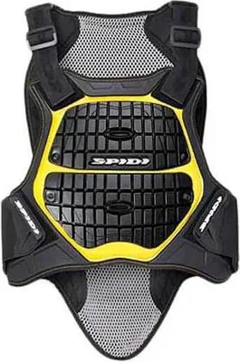 Productafbeelding van Spidi Defender rug- en borstbeschermer, geschikt voor tailles van 180 tot 195 cm, zwart-geel, maat M