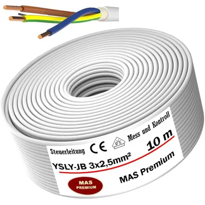 Produktbild von 10m YSLY-JB 3x2,5 Flexibles Steuerkabel für Werkzeugmaschinen Steuerleitung