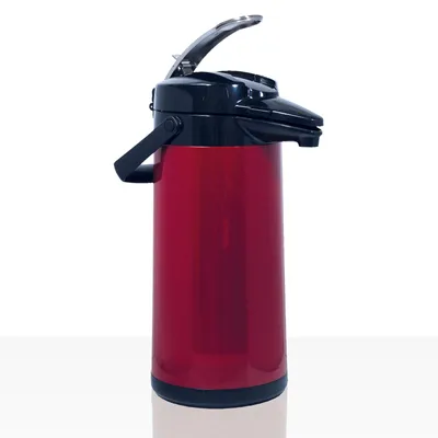 Produktbild von Bonamat Airpot Furento Pumpkanne 2,2l für TH - Edelstahlinnenzylinder Metallic Rot