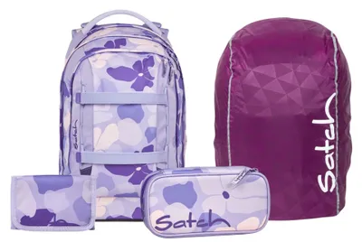 Produktbild von Satch, Schulrucksack-Set PACK Lilac Blossom 4-teilig, ab 5. Klasse