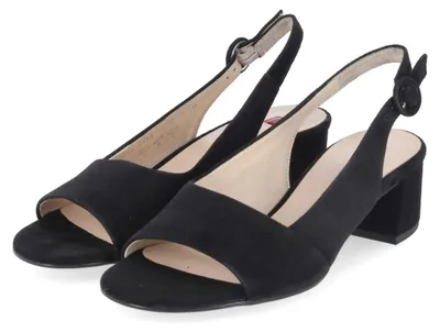 Produktbild von Högl Damen Slingsandaletten Schwarz Rauleder Größe: 42
