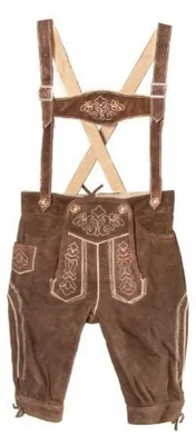 Produktbild von Kinder Trachten-Lederhose beige Gr. 80 - 140 128