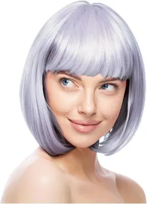 Produktbild von Bob Perücke mit Pony, 3 Stücke, bunt, für Cosplay