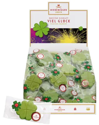 Produktbild von Niederegger Marzipan Kleeblätter 70×12,5g
