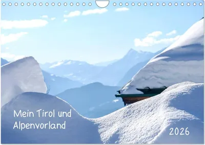 Produktbild von Mein Tirol und Alpenvorland (Wandkalender 2026 DIN A4 quer), CALVENDO Monatskalender