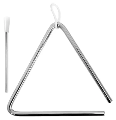 Produktbild von Dreieck aus Metall - 15 cm - Mit Metallkopf - Mit Gummihülle