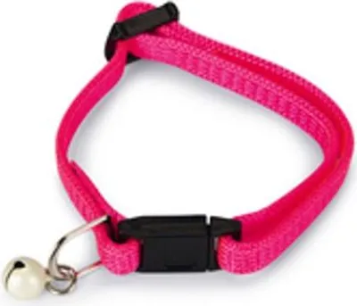 Produktbild von Beeztees - Kätzchenhalsband - Nylon - knallrosa - 23x0,8x0,2 cm