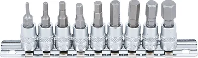 Produktbild von BGS 2749 Bit-Einsatz-Set, Innensechskant, Zoll-Größen, 9-tlg.