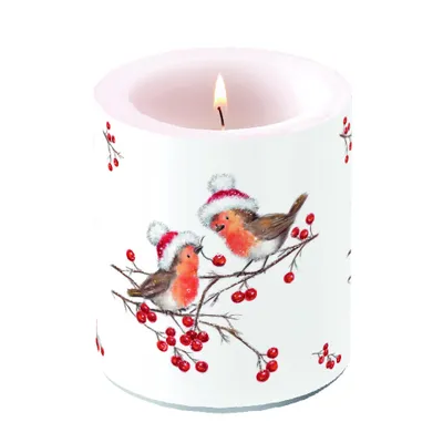 Productafbeelding van Ambiente kaars – Kerstvogeltjes