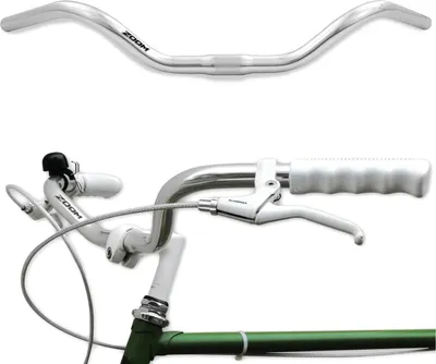 Produktbild von Damenrad Lenker Geschwungener Fahrradlenker Silber aus Aluminium