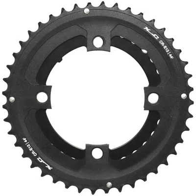 Immagine prodotto di XLC CR-E12  per e-bike in acciaio BCD 104 mm, 32/44 per doppio anteriore, nera, 2 pezzi (1 set)