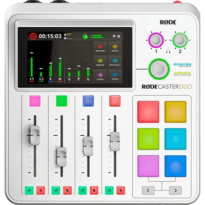 Zdjęcie produktu dla RODE RODECaster Duo White - Studio Produkcji Podcastów